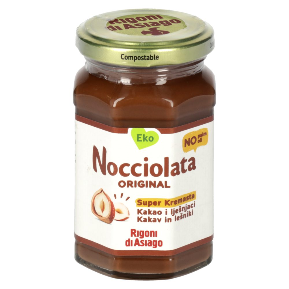BIO KAKAVOV LEŠNIKOV NAMAZ NOCCIOLATA ORIGINAL, RIGONI DI ASIAGO, 250G