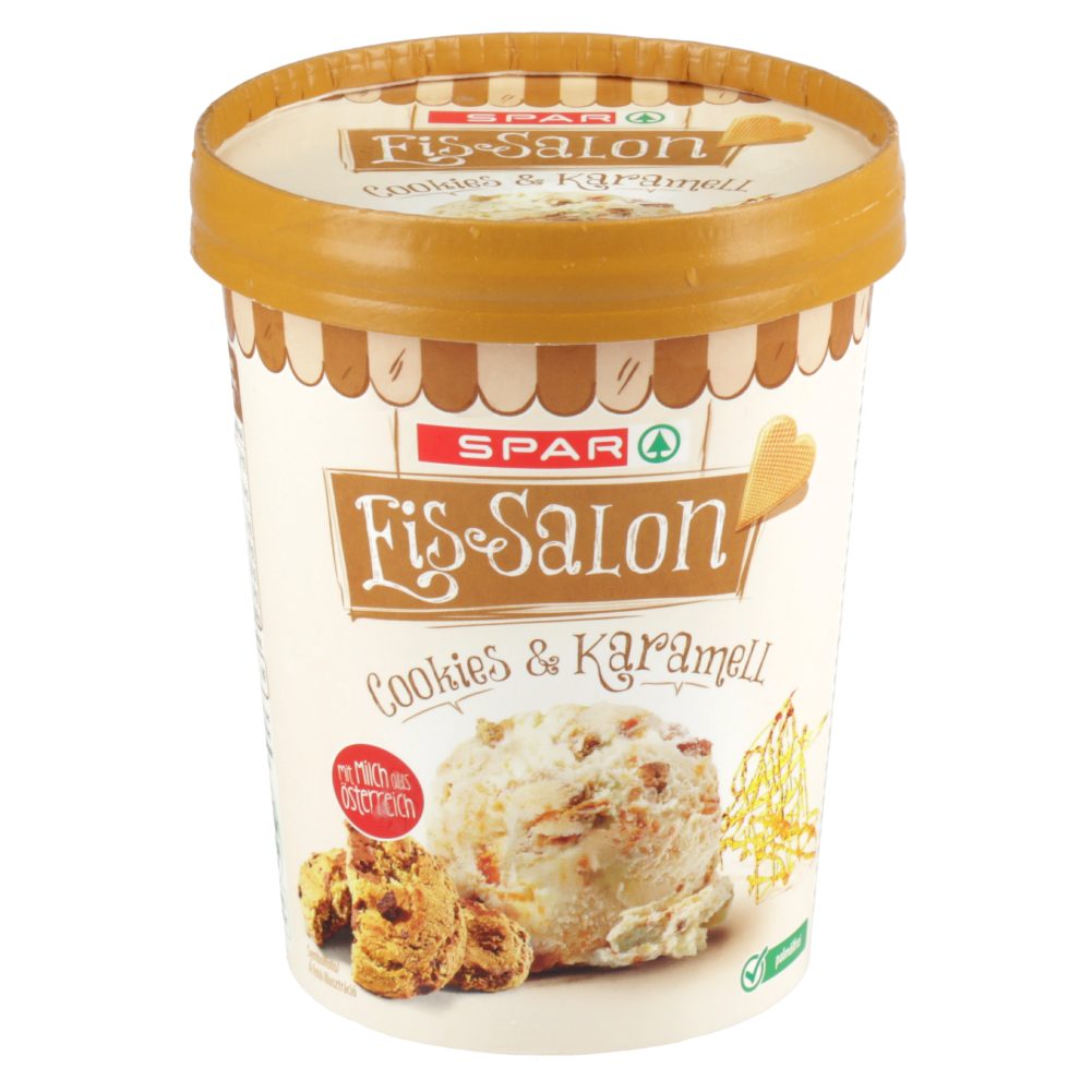 SLADOLED EIS SALON, PIŠKOT IN KARAMELA, SPAR, 480ML