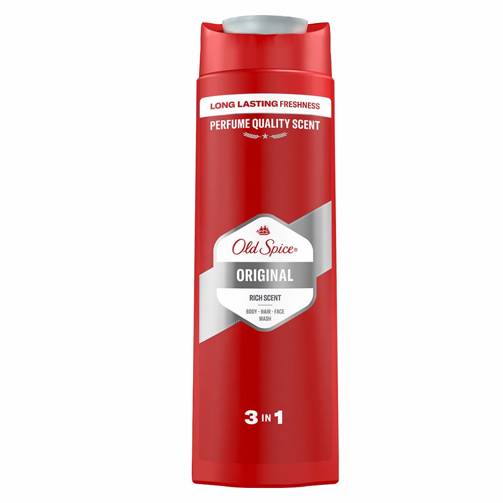 gel za prhanje 3v1 original, old spice, 400ml