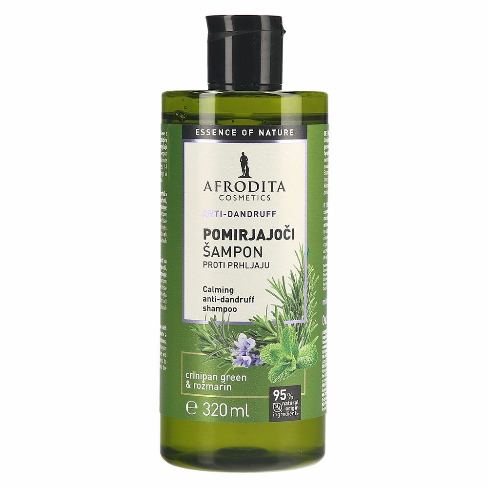 pomirjajoči šampon proti prhljaju anti-dandruff, afrodita, 320ml