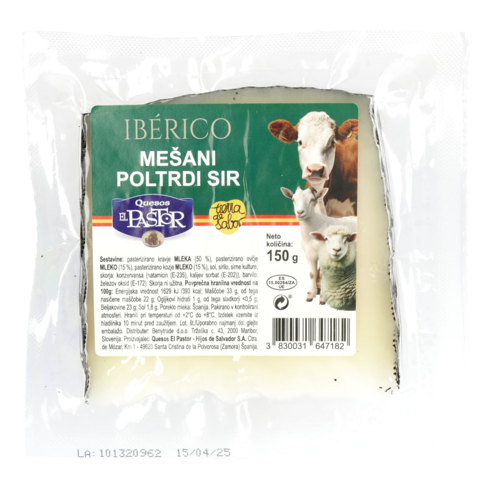 MEŠANI POLTRDI SIR IBERICO, EL PASTOR, 150G