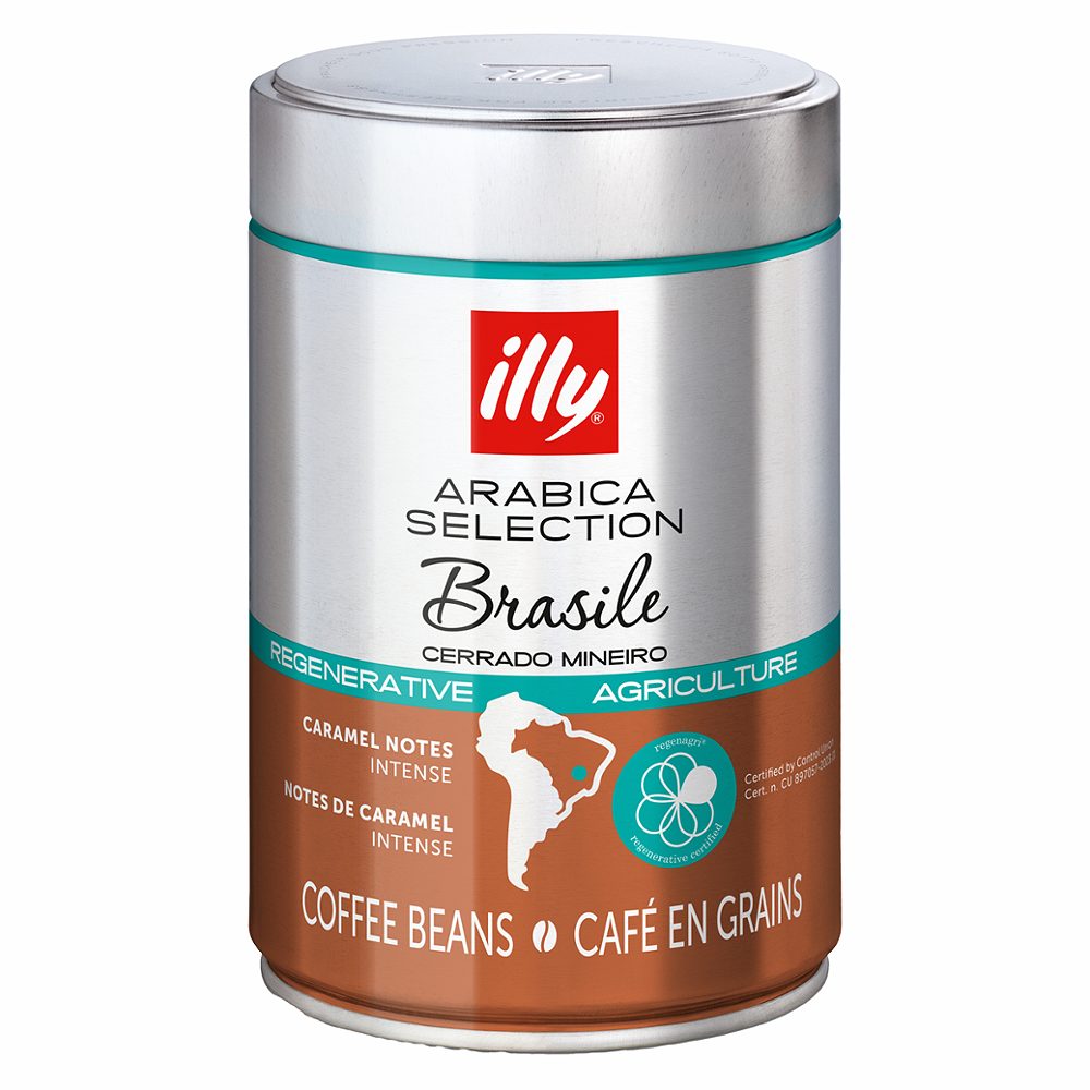 kava v zrnu arabica brazil cerrado mineiro, illy, 250 g