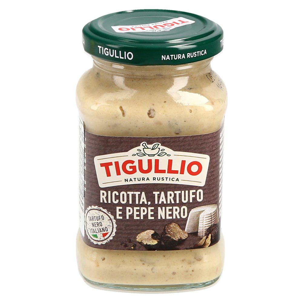 PESTO Z RICOTTO, TARTUFI IN ČRNIM POPROM, TIGULLIO, 185G