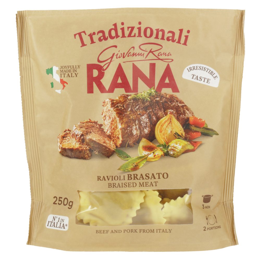 SVEŽE TESTENINE, TORTELINI S PEČENKO ¨BRASATO¨, RANA, 250G