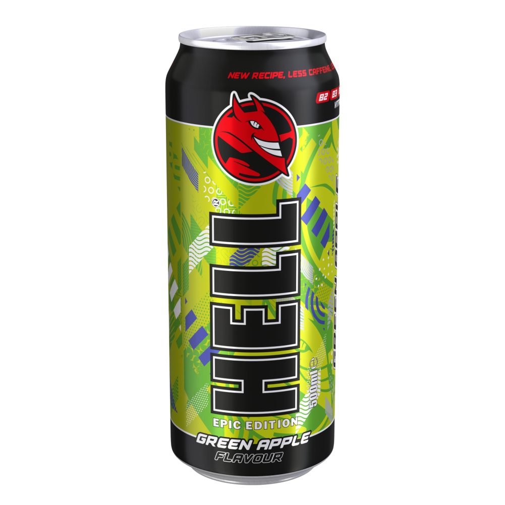HELL ENERGIJSKI NAPITEK GREEN APPLE, PLOČ., 0,5L