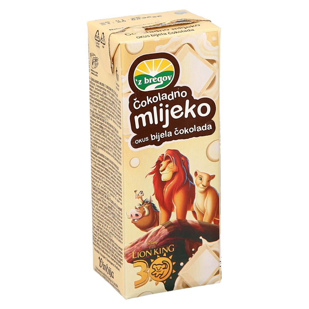 ČOKOLADNO MLEKO IZ BELE ČOKOLADE DISNEY, VINDIJA, 200ML