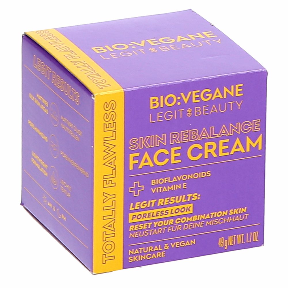 krema za obraz, skin rebalance, bio vegane, 50ml