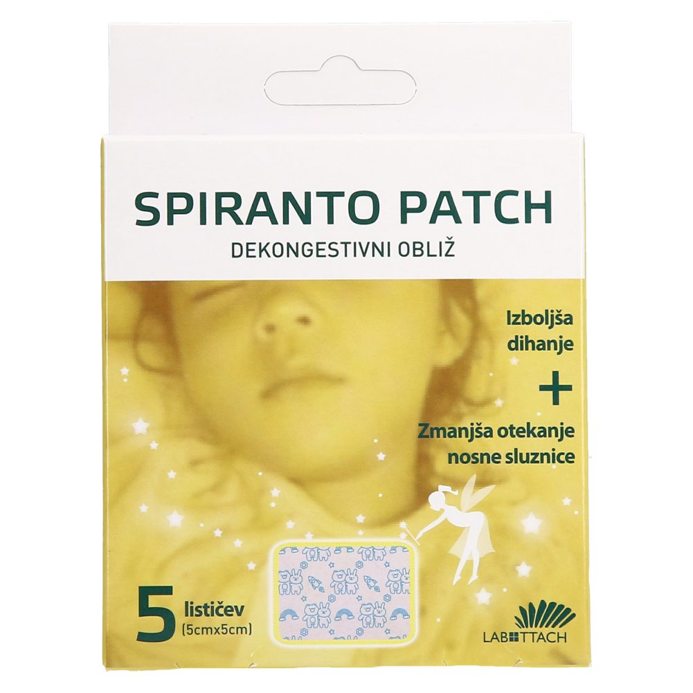 DEKONGESTIVNI OBLIŽ ZA OTROKE SPIRANTO PATCH, 5/1