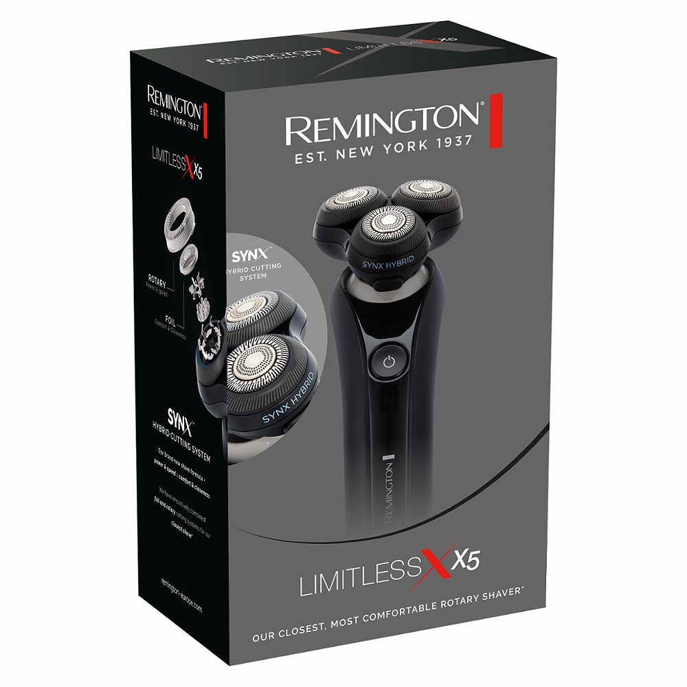 rotacijski brivnik limitless x xr1755, remington, 1/1, odprta embeleža