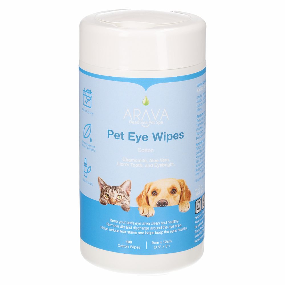 bombažni čistilni robčki za nego pasjih in mačjih oči eye wipes