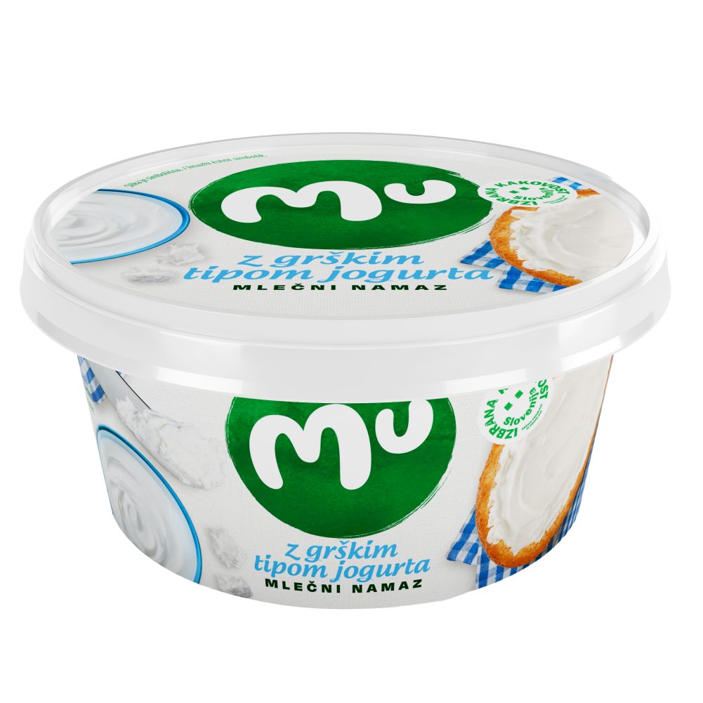 MLEČNI NAMAZ Z GRŠKIM JOGURTOM, MU, 140G