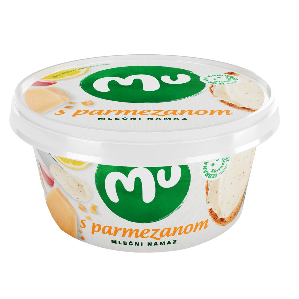 MLEČNI NAMAZ MU S PARMEZANOM, LJUBLJANSKE MLEKARNE, 140G