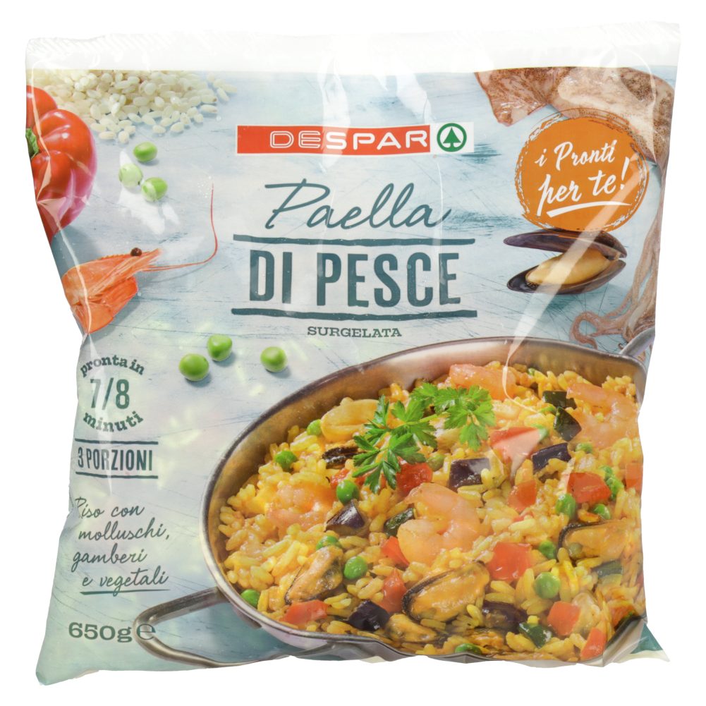 PAELLA Z MORSKIMI SADEŽI IN ZELENJAVO, DESPAR, 660G