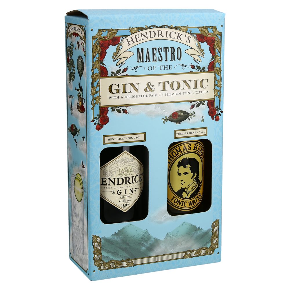 DARILNO PAKIRANJE GIN HENDRICK´S 0,35L + TONIC THOMAS HENRY, 0,75L