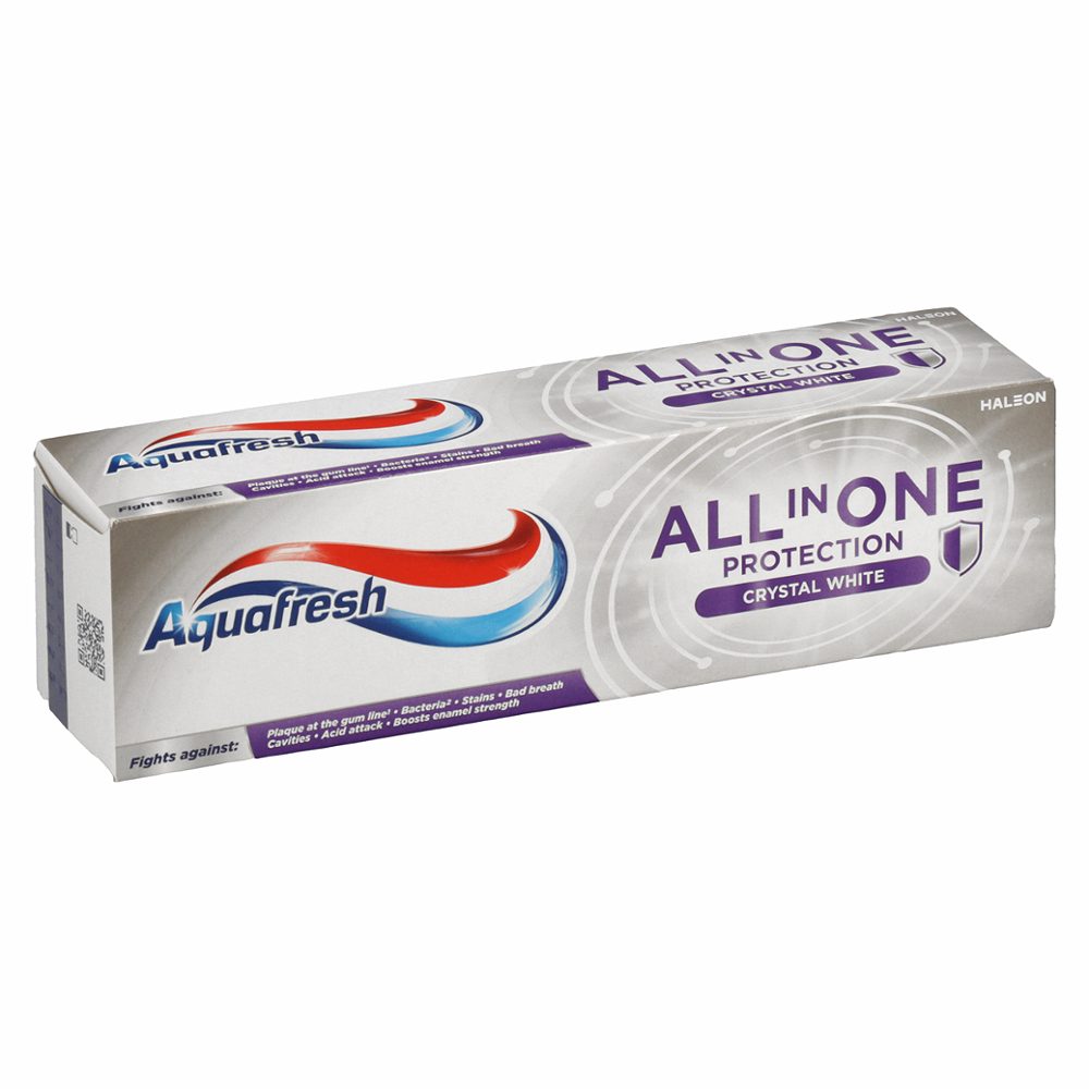 zobna pasta all in one crystal white, aquafresh, 75ml