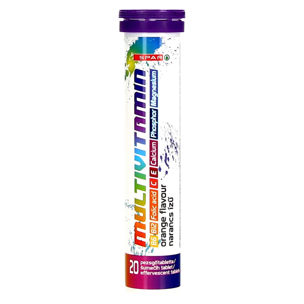 ŠUMEČE TABLETE MULTIVITAMIN, SPAR, 80G