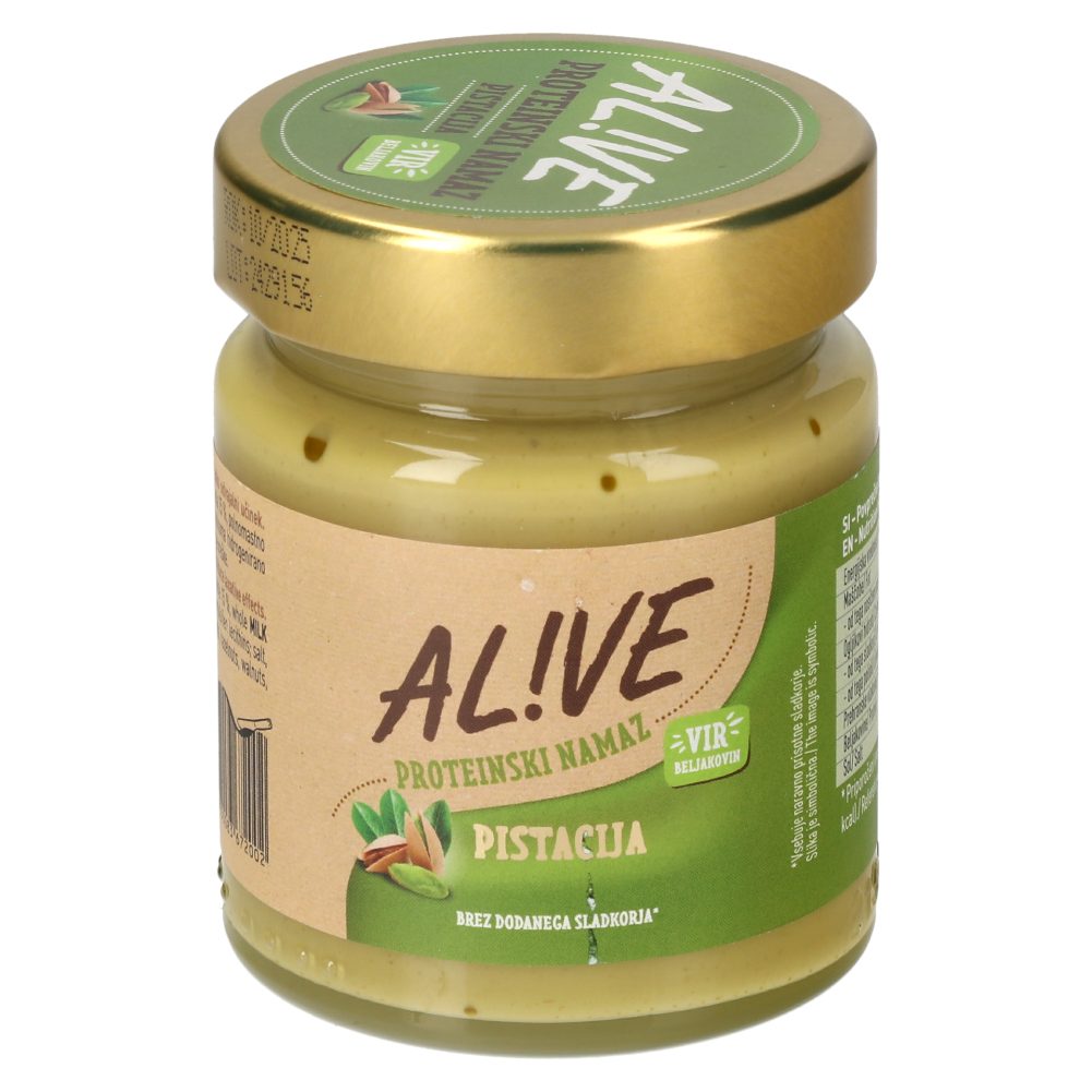 NAMAZ PROTEINSKI PISTACIJA SPREAD PISTACHIO PROTEINS & SWEETENERS, ALIVE, 200G