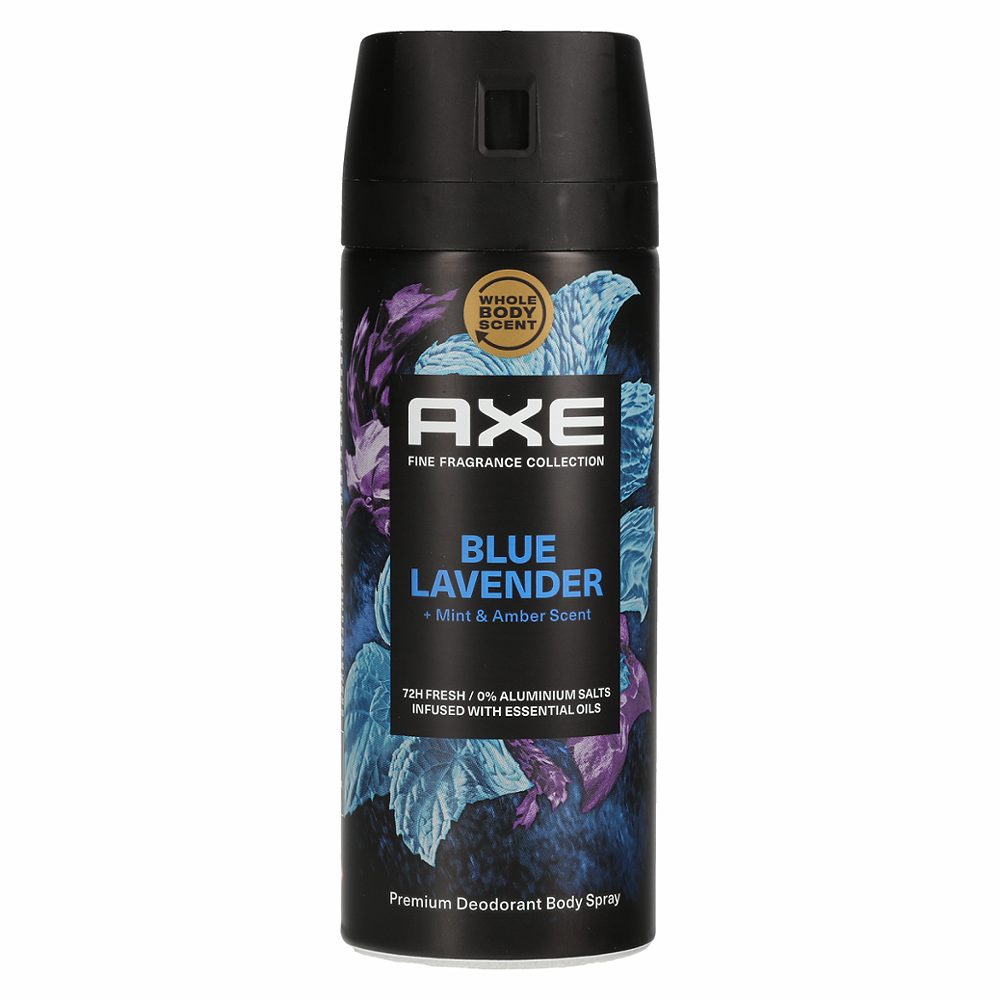 deo sprej blue lavender, axe, 150 ml