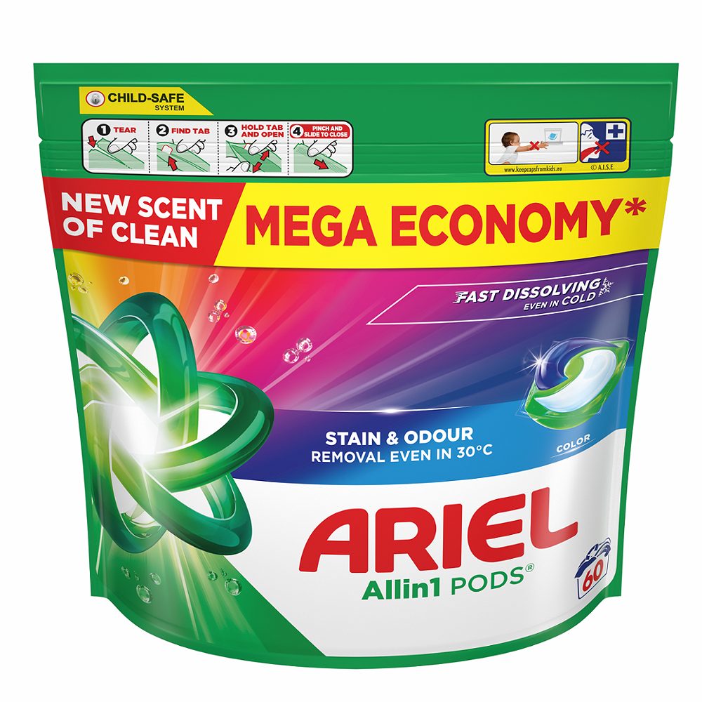 ariel kapsule color 60 kos