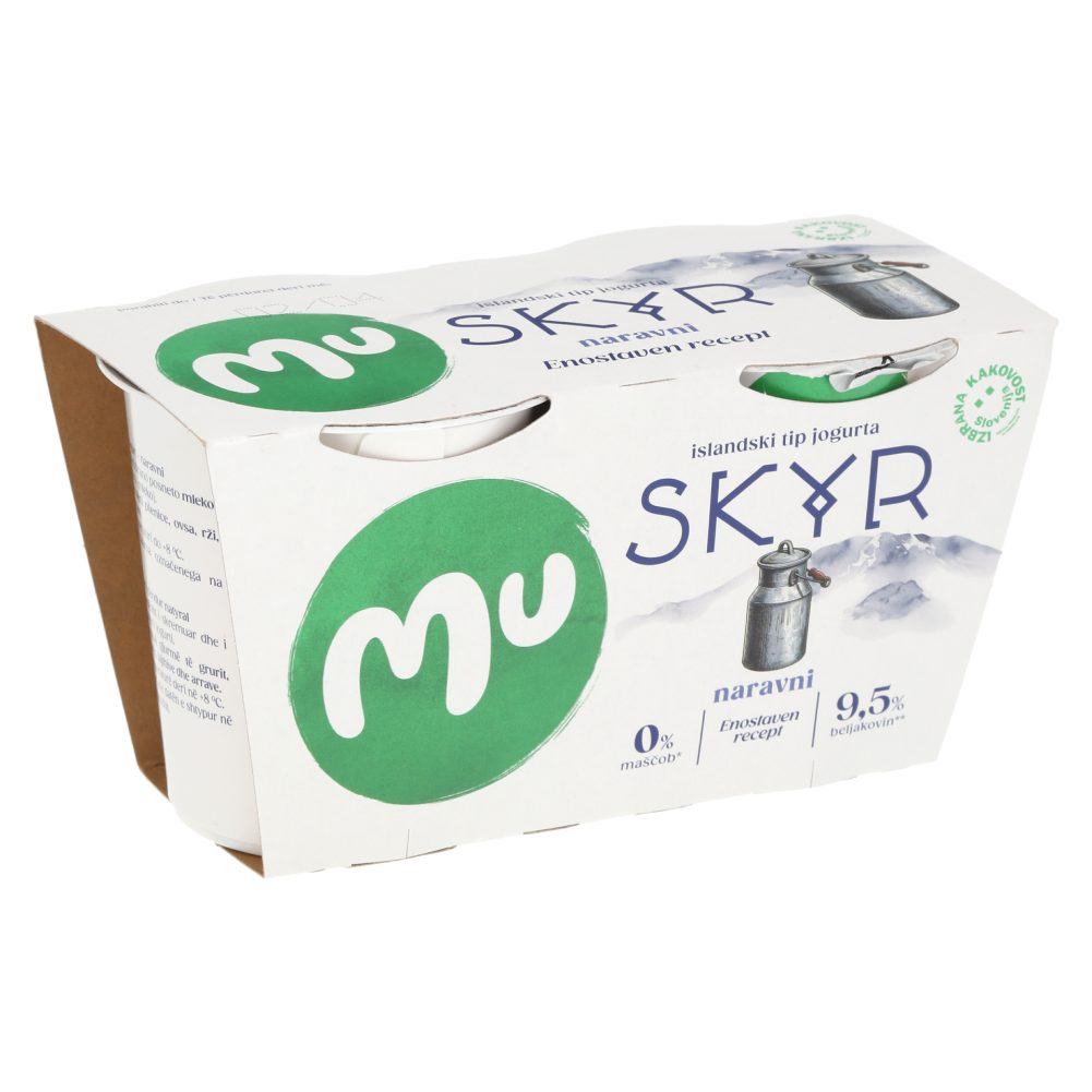 naravni skyr, mu, 2 x 140 g