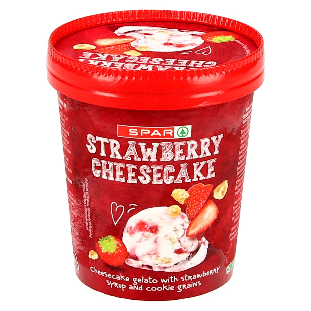 SLADOLED CHEESECAKE IN JAGODA, SPAR, 473ML