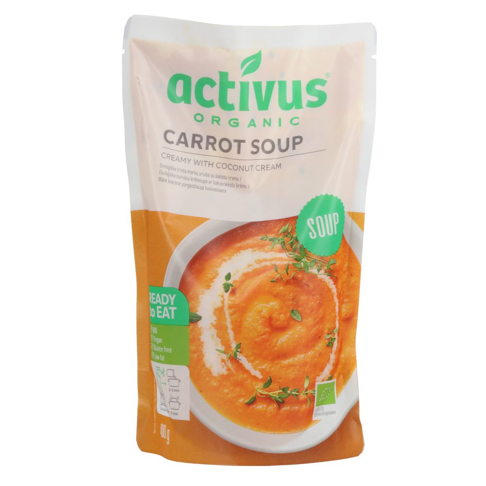 BIO KREMNA JUHA S KORENJEM IN KOKOSOVO KREMO, ACTIVUS, 400 G