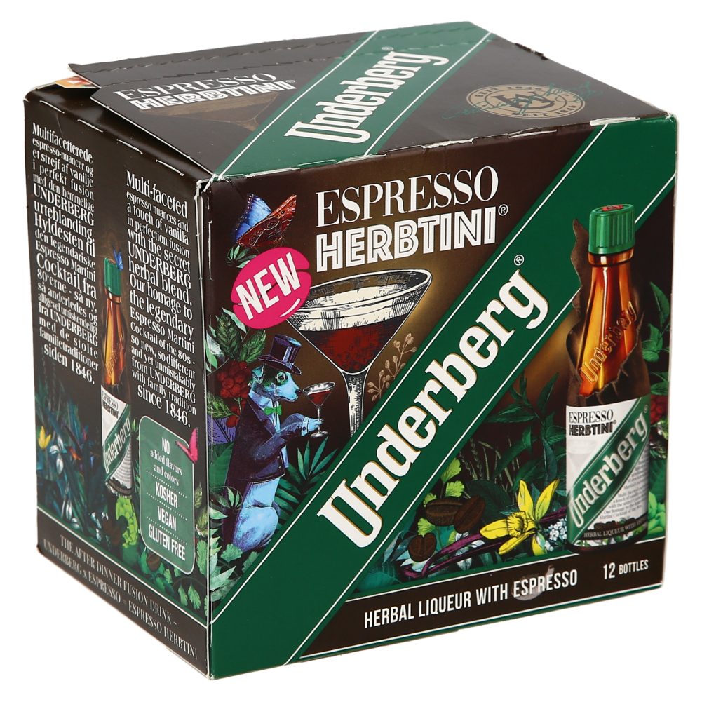 GRENČICA Z DODATKOM KAVE, UNDERBERG, ESPRESSO HERBTINI, 12X0,02L
