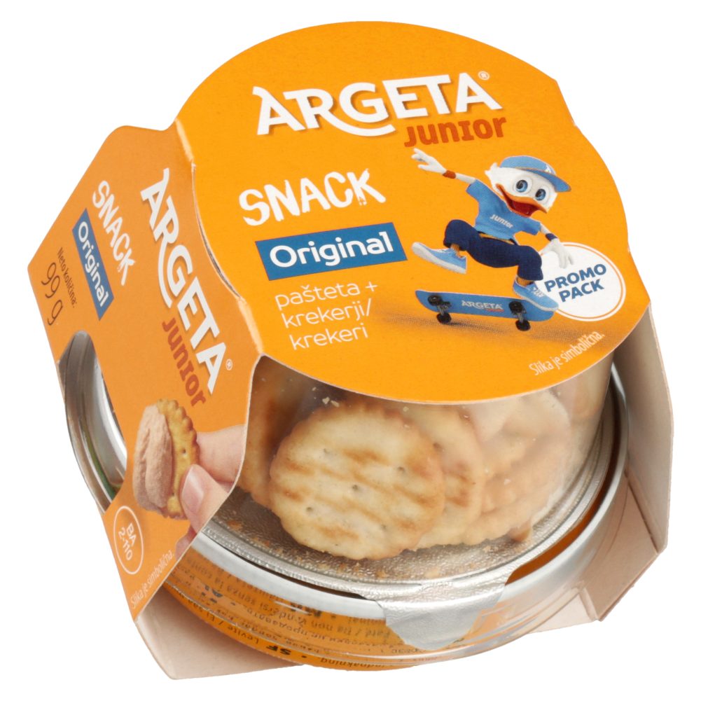 PAŠTETA JUNIOR SNACK&KREKERJI