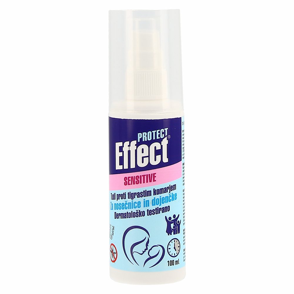repelent v spreju proti komarjem sensitive, effect protect, 100ml