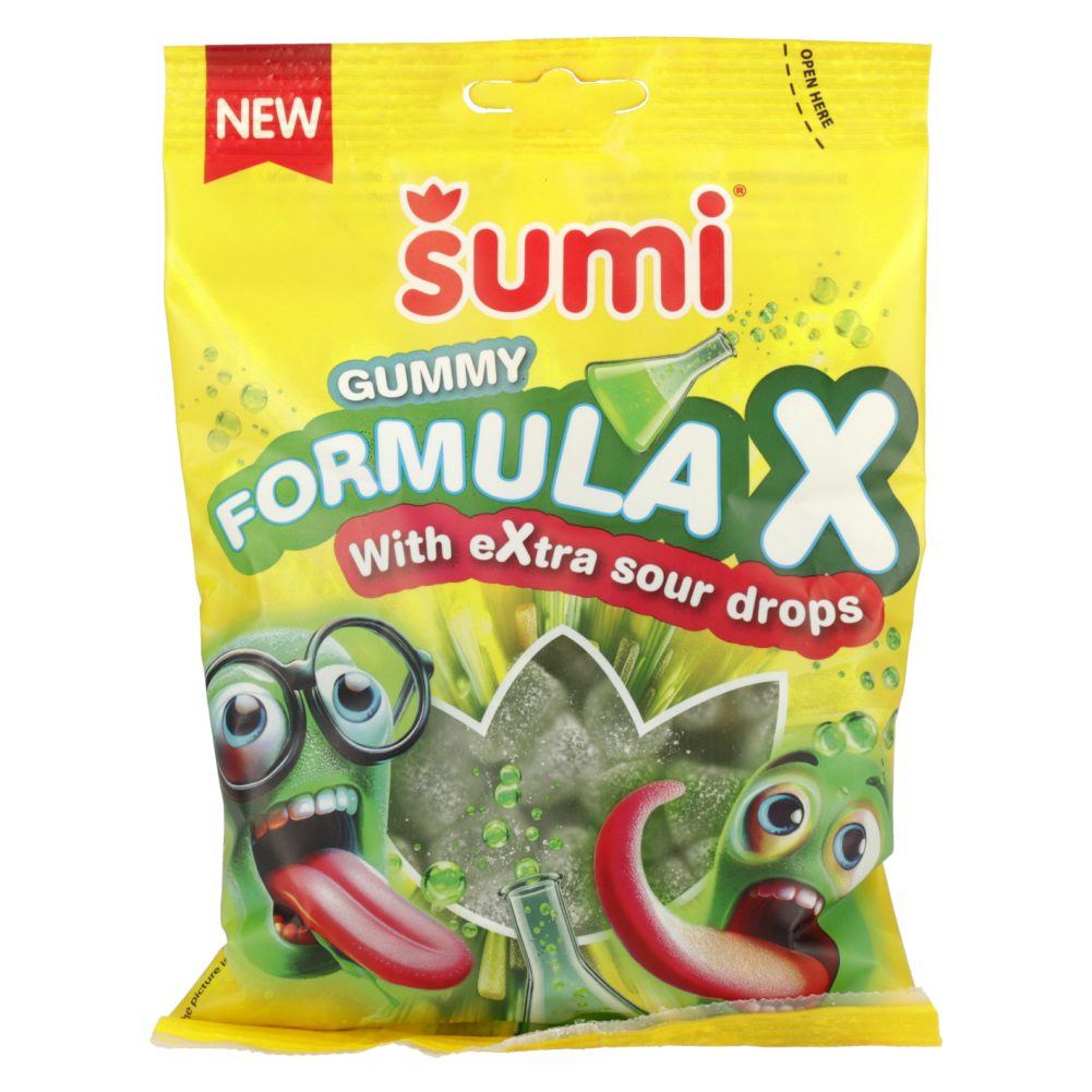 GUMI BONBONI FORMULA X, ŠUMI, 200 G