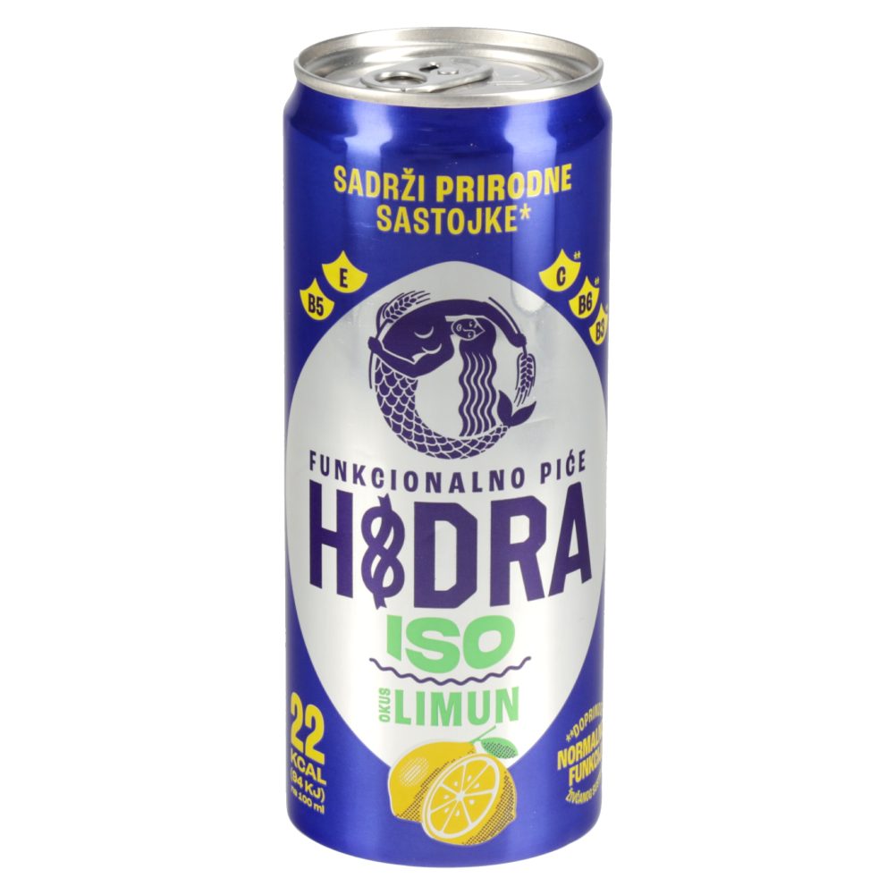 IZOTONIČNI NAPITEK LIMONA, HIDRA ISO, 0,33L