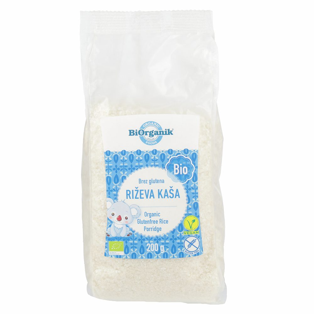 bio instant riževa kaša, biorganik, 200g