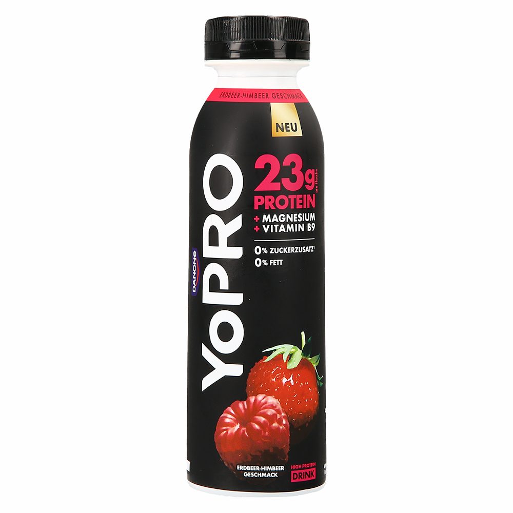 proteinski napitek, jagoda in malina, yopro, 270 g