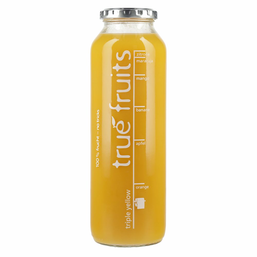 smoothie triple yellow, true fruits, 750ml