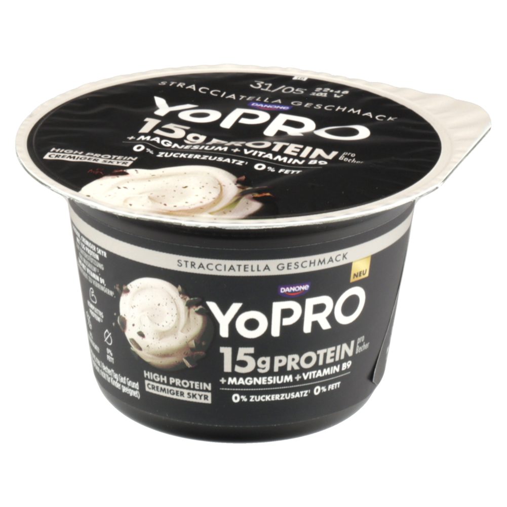 proteinski skyr stracciatella in arašidovo maslo yopro