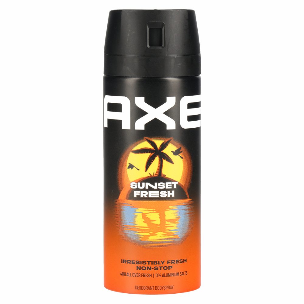 deo sprej sunset fresh, axe, 150ml