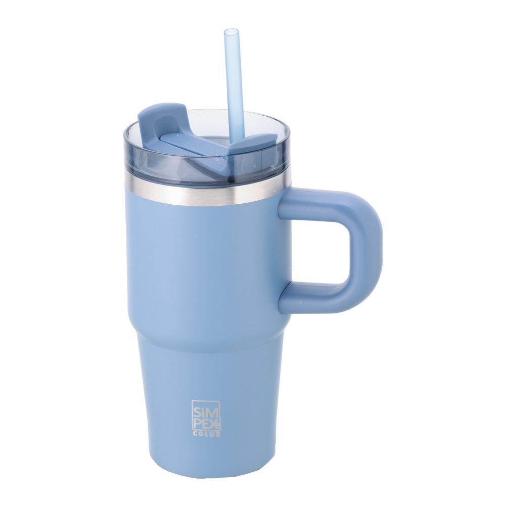 TERMO LONČEK, MODER, SIMPEX COLOR,  600ML