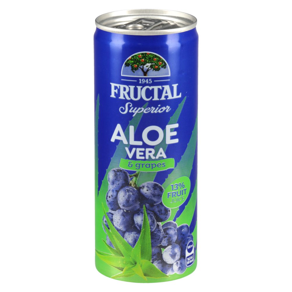 NEGAZIRANA BREZALKOHOLNA PIJAČA Z GROZDNIM SOKOM IN ALOE VERO, FRUCTAL ...