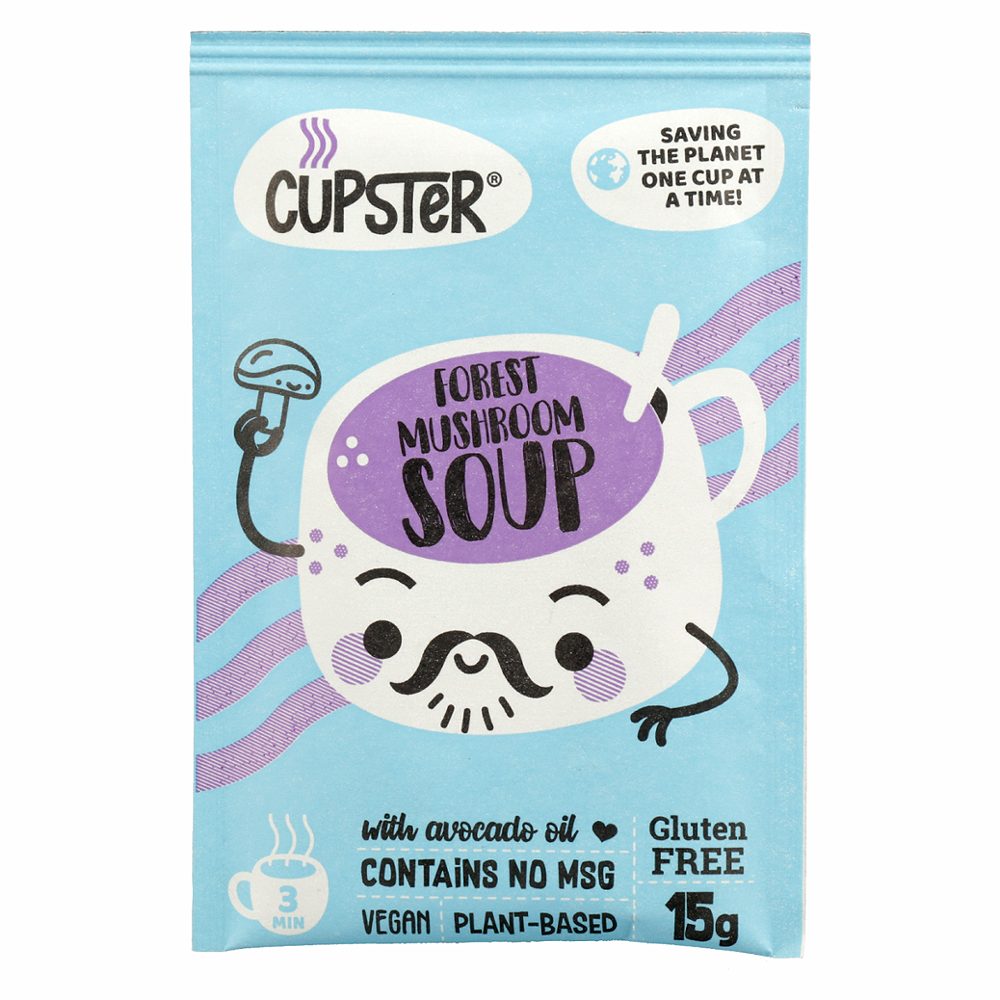 instant brezglutenska gobova juha, cupster, 15g