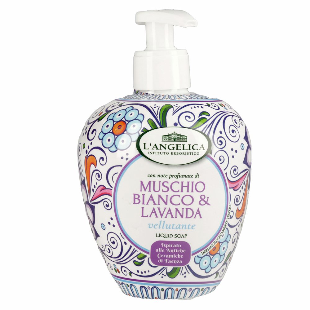 tekoče milo beli mošus in lavanda, l´angelica officinalis, 500ml