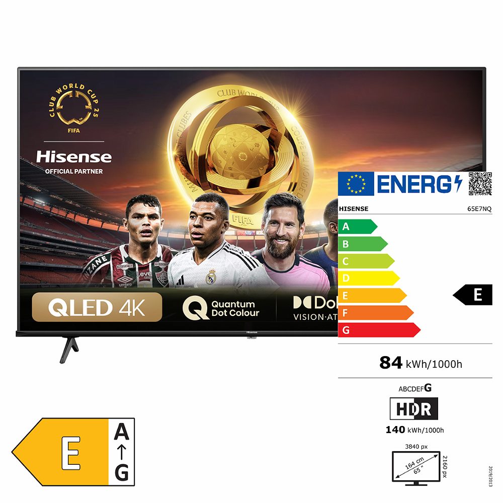 televizor 65e7nq qled, hisense