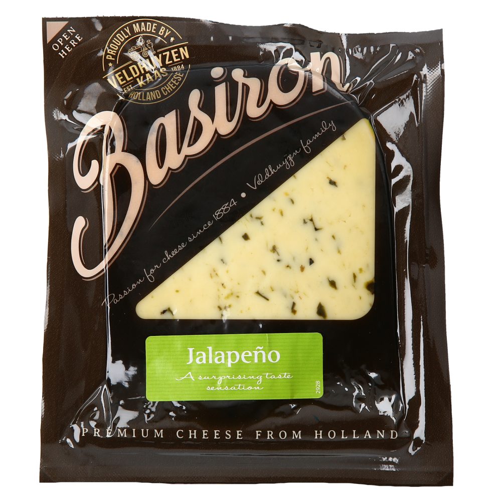 SIR BASIRON GAUDA Z JALAPENO ČILIJEM, 50% M.M., MAAZ CHEESE, 200G