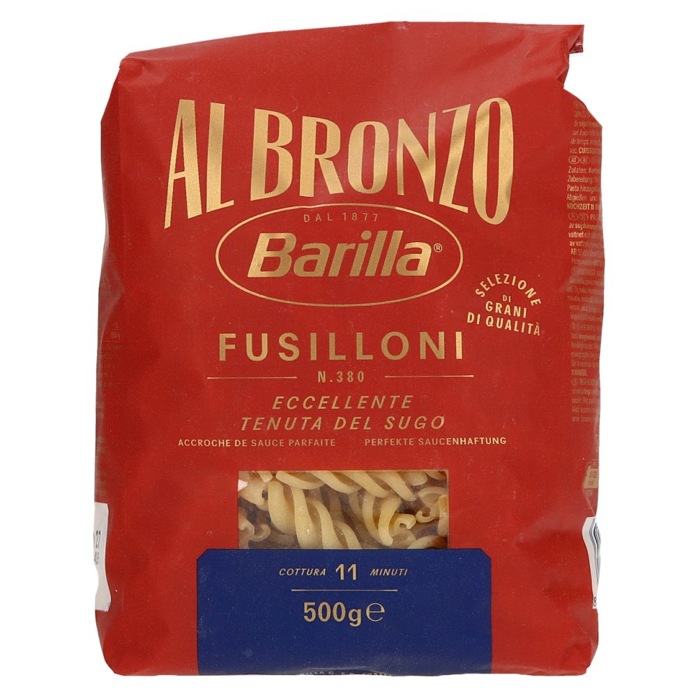 TESTENINE FUSILLONI AL BRONZO, BARILLA, 500G