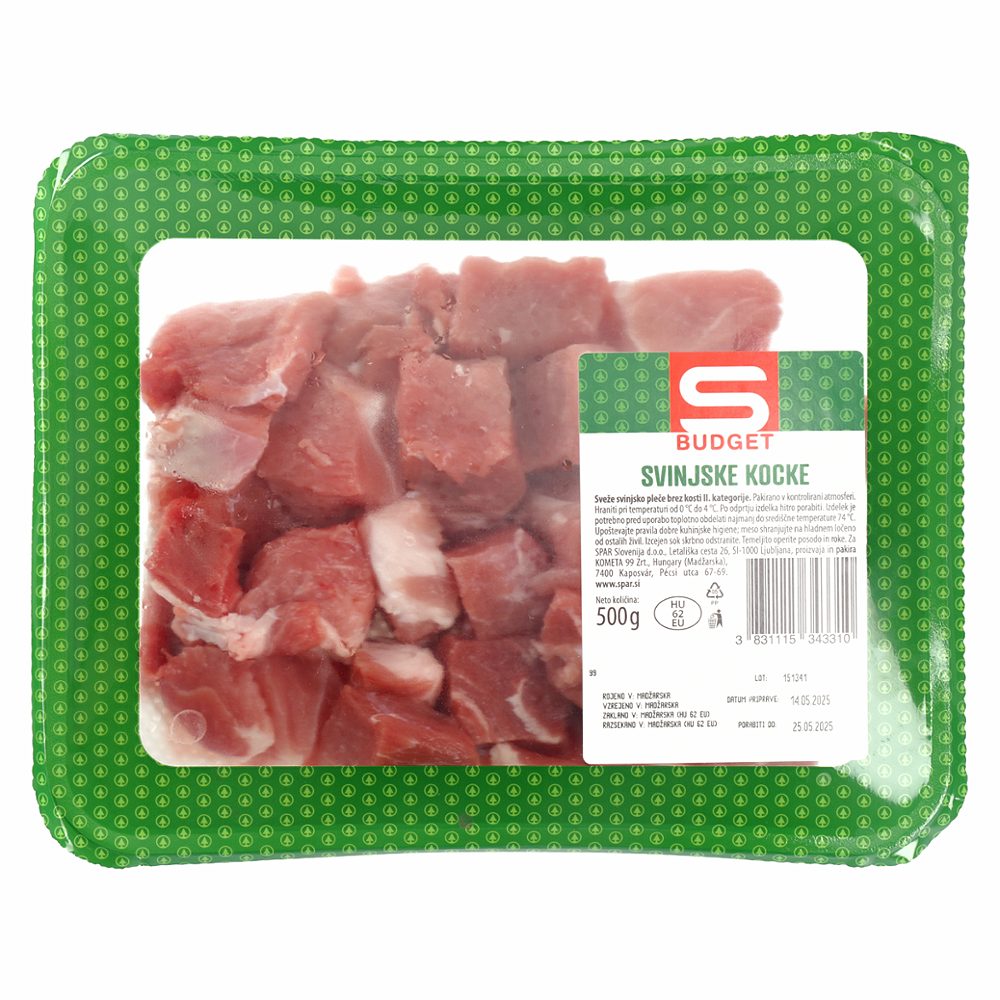 svinjske kocke, s-budget, 500g