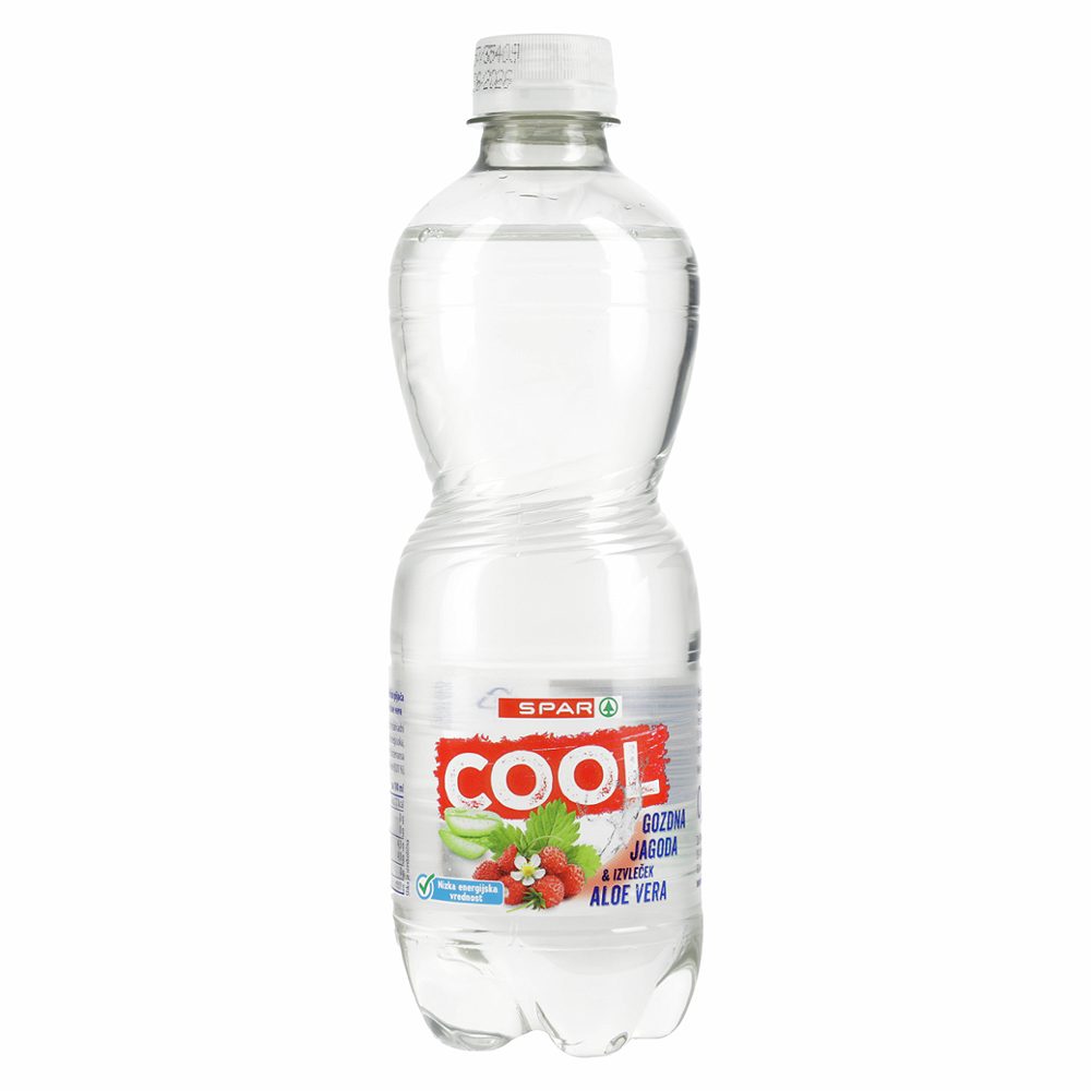 negazirana voda z okusom gozdne jagode in aleo vere, spar, 0,5l