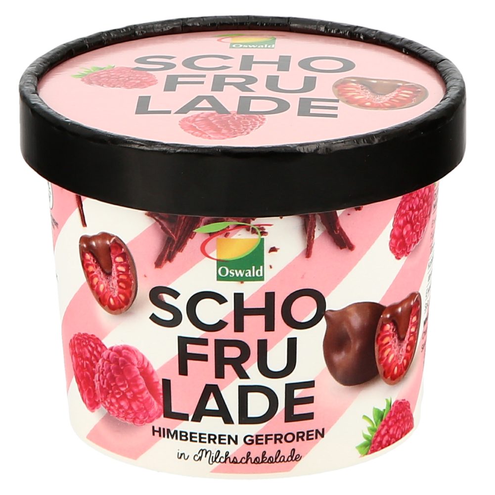 MALINE OBLITE Z MLEČNO ČOKOLADO, SCHOFRULADE OSWALD, 130G
