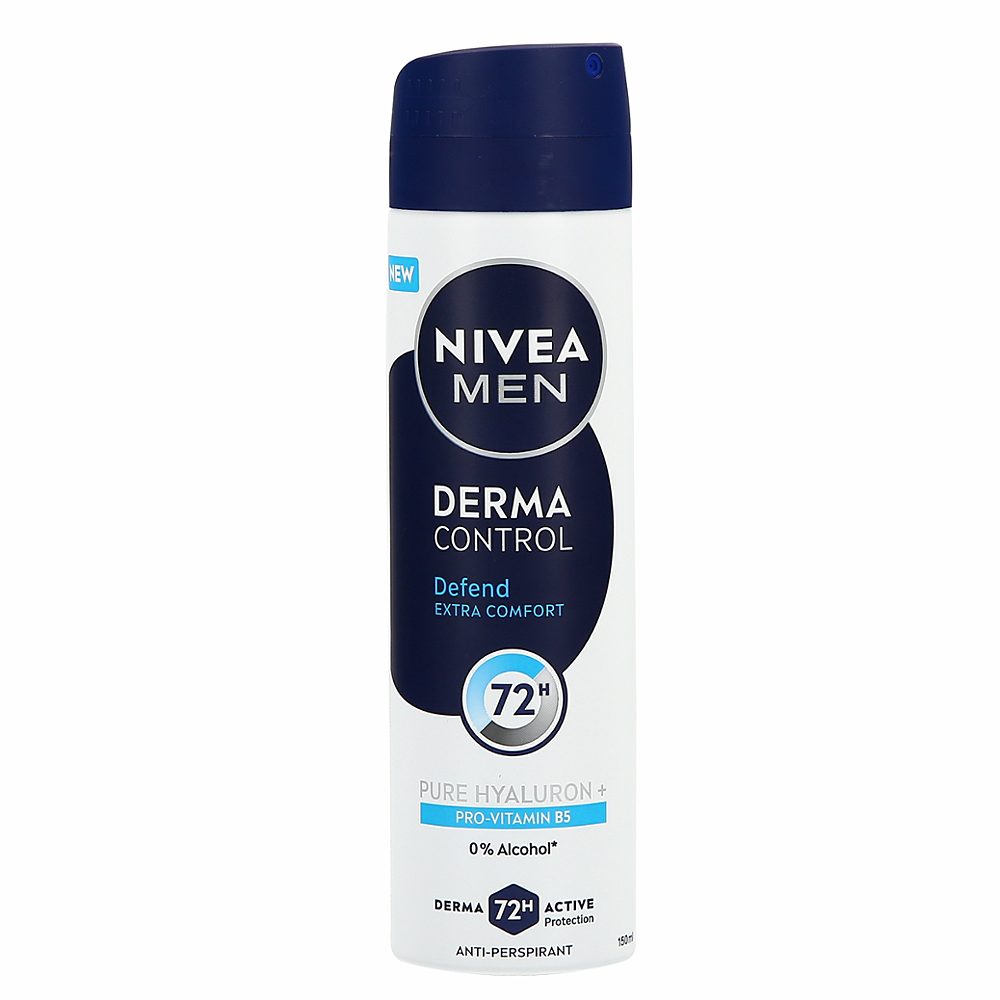 deo sprej derma control defend extra comfort, nivea men, 150ml