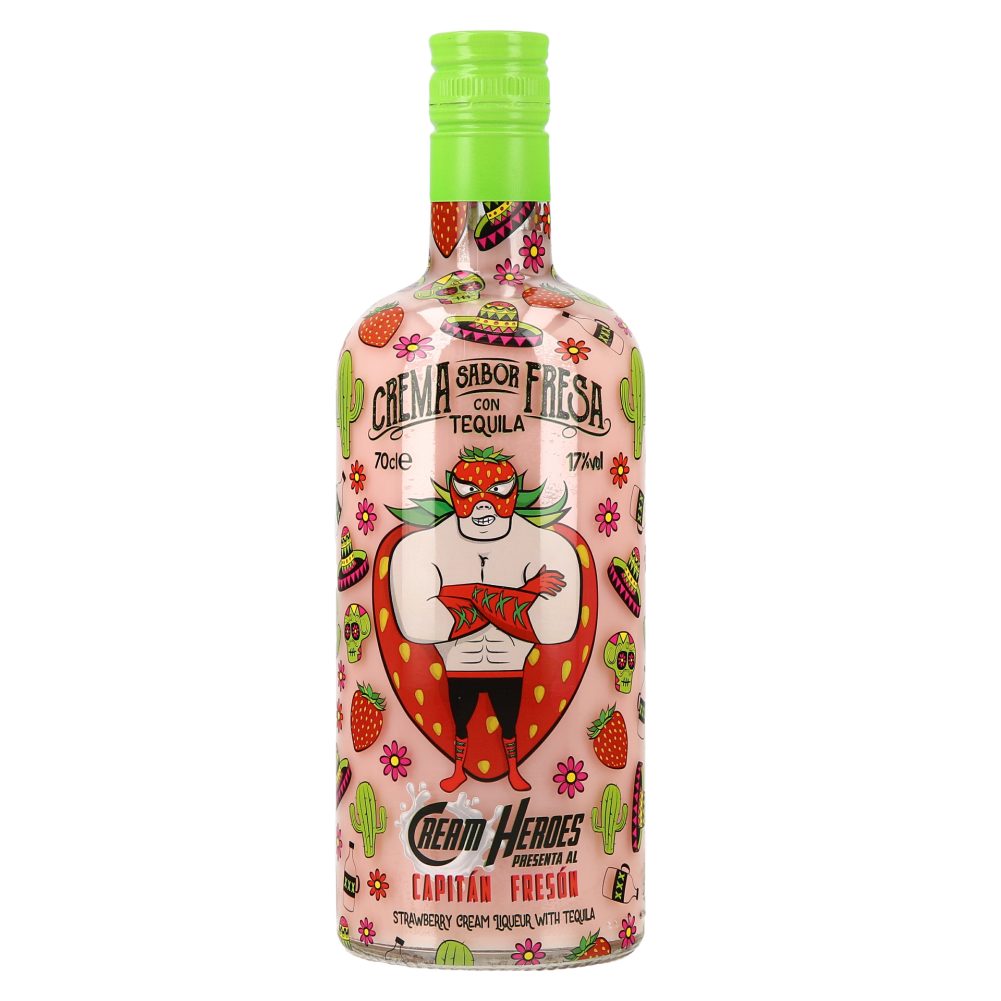 KREMNI LIKER TEQUILA Z OKUSOM JAGODE, CREAM HEROES, 0,7L