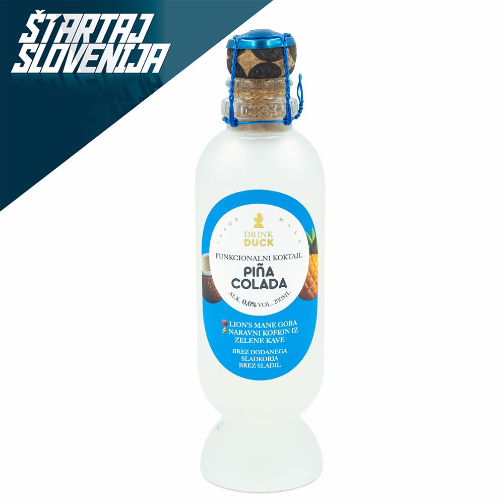 brezalkoholni funkcionalni koktajl, pina colada, drink duck, 200ml