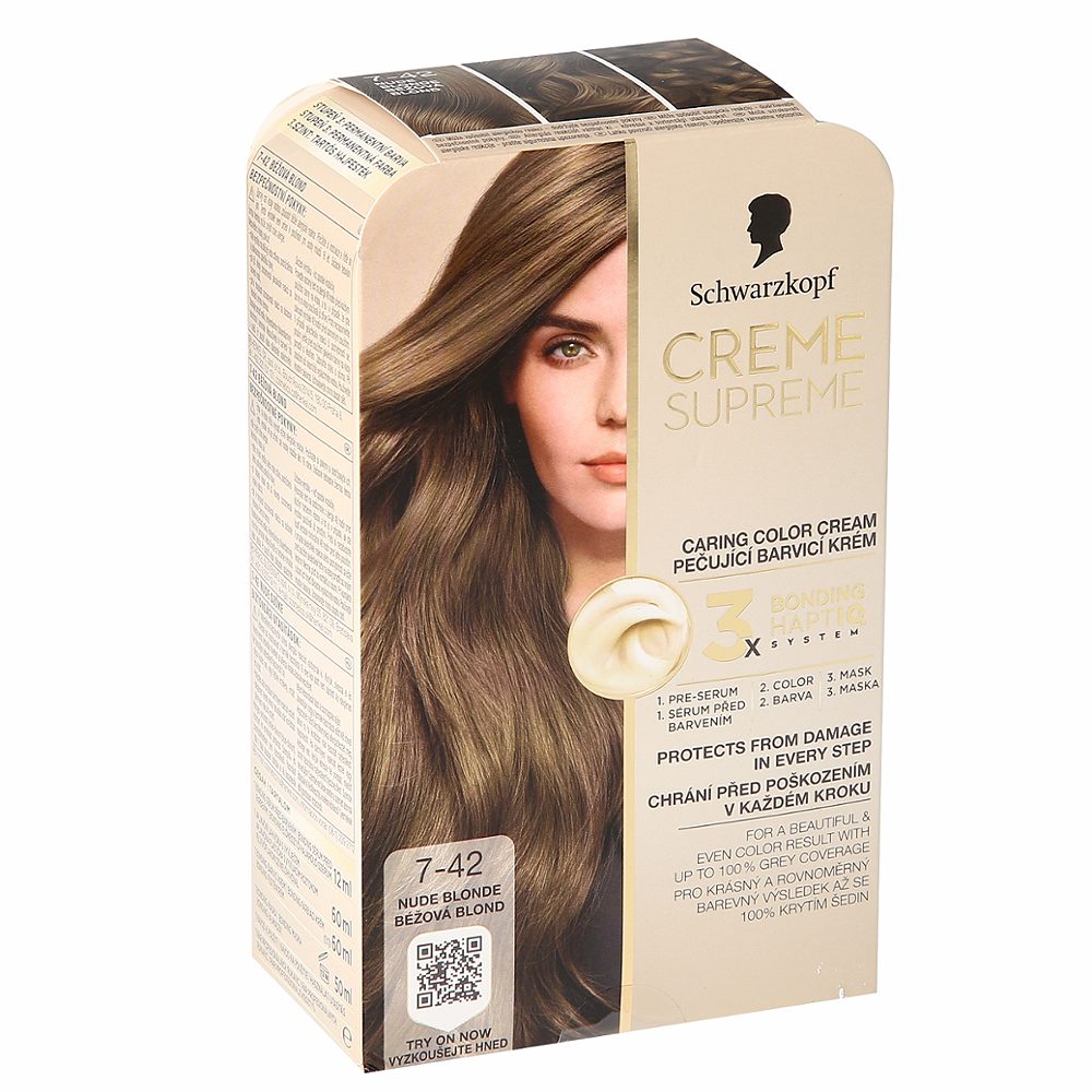 barva za lase 7-42 nude beige dark blonde